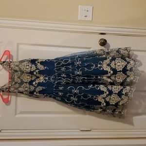 NWT turquoise and silver dress size 4